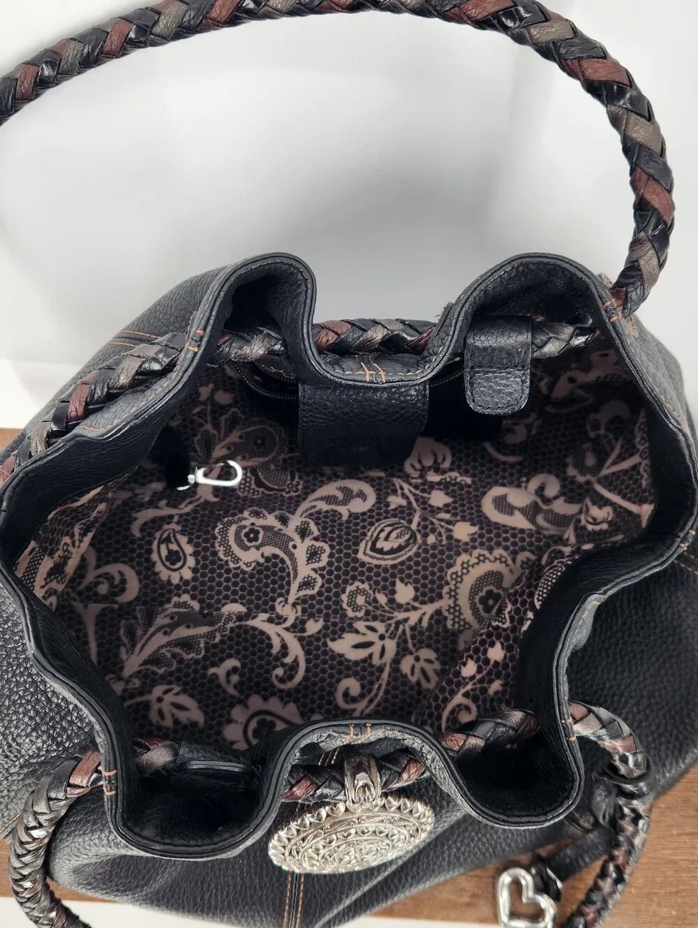 Brighton Leather Purse Y2k Shoulder Bag Boho .